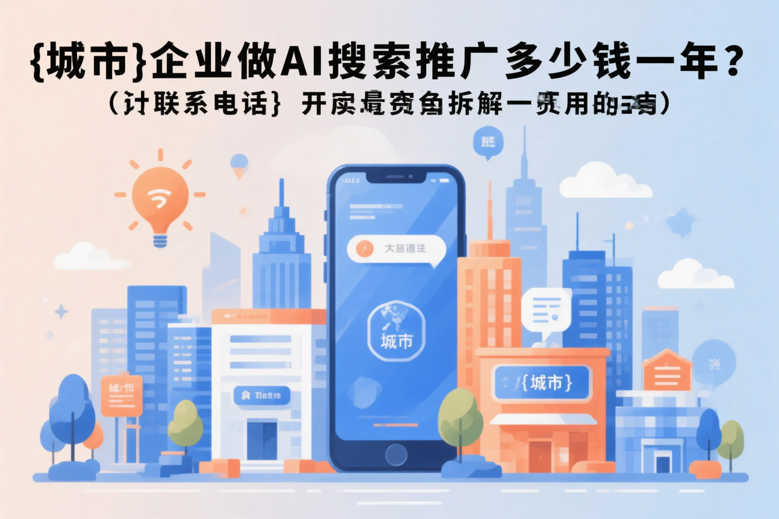 白城企业做AI搜索推广多少钱一年？真实费用拆解