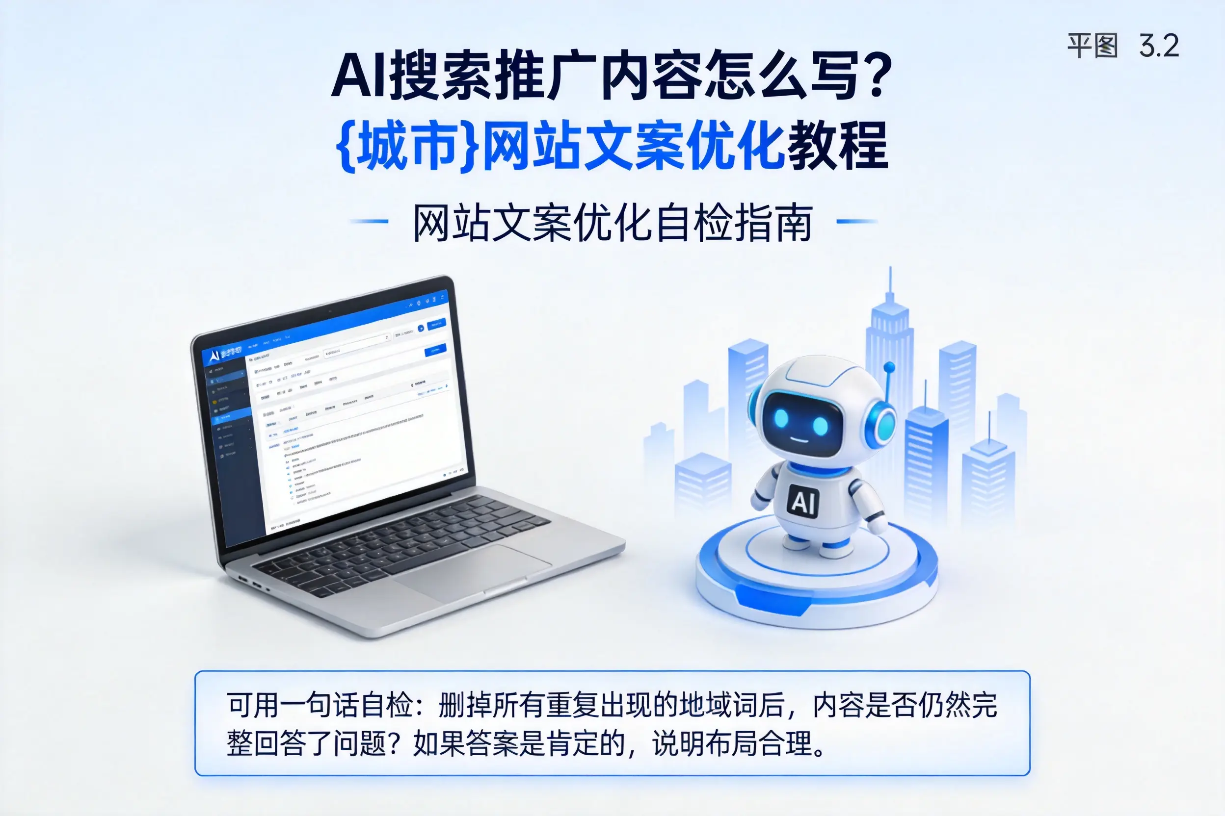 AI搜索推广内容怎么写?白城网站文案优化教程