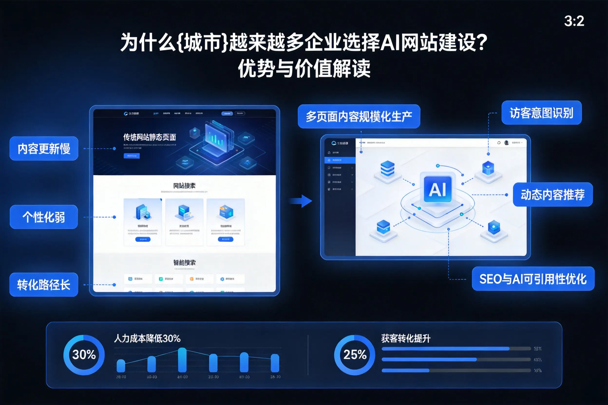 为什么白城越来越多企业选择AI网站建设?优势与价值解读