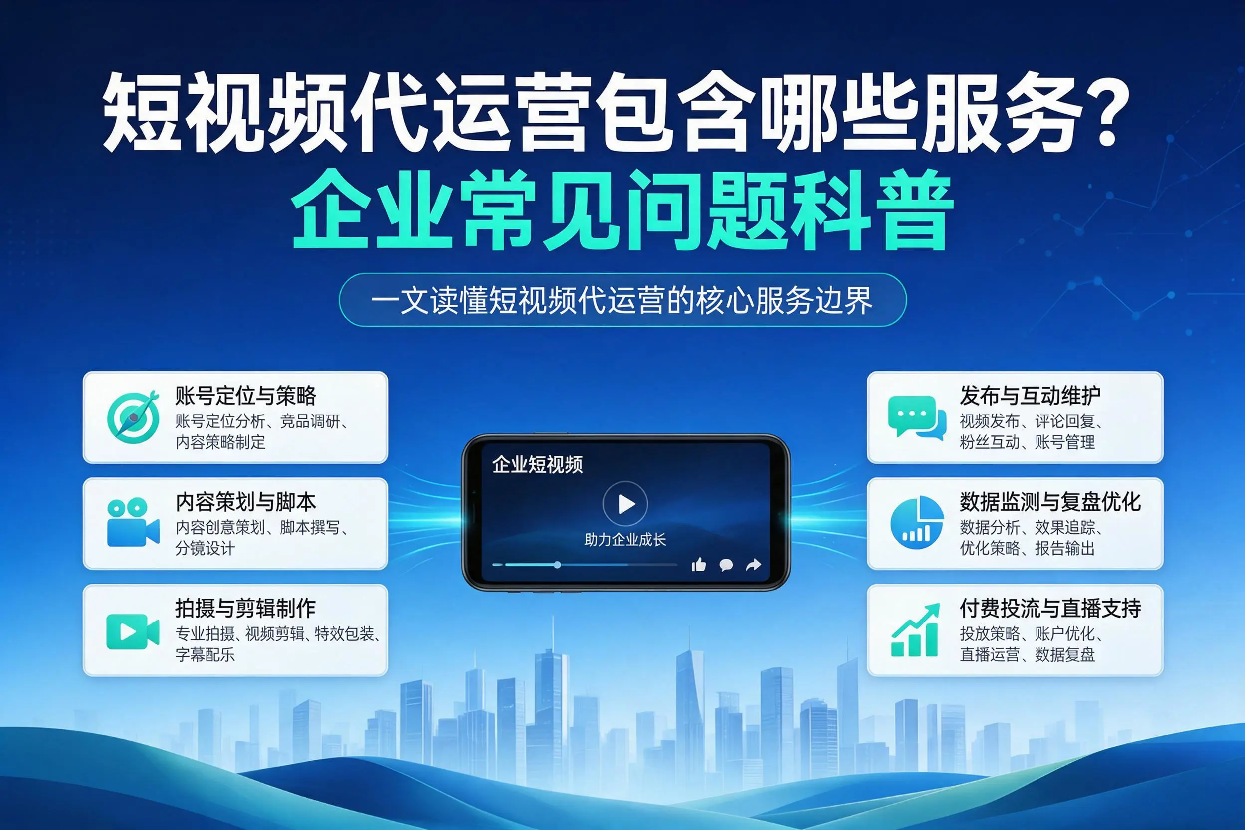 短视频代运营包含哪些服务？白城企业常见问题科普