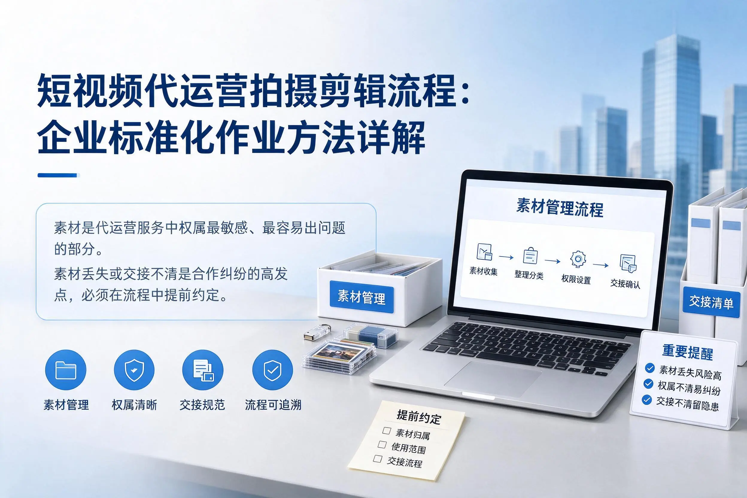 短视频代运营拍摄剪辑流程：白城企业标准化作业方法详解