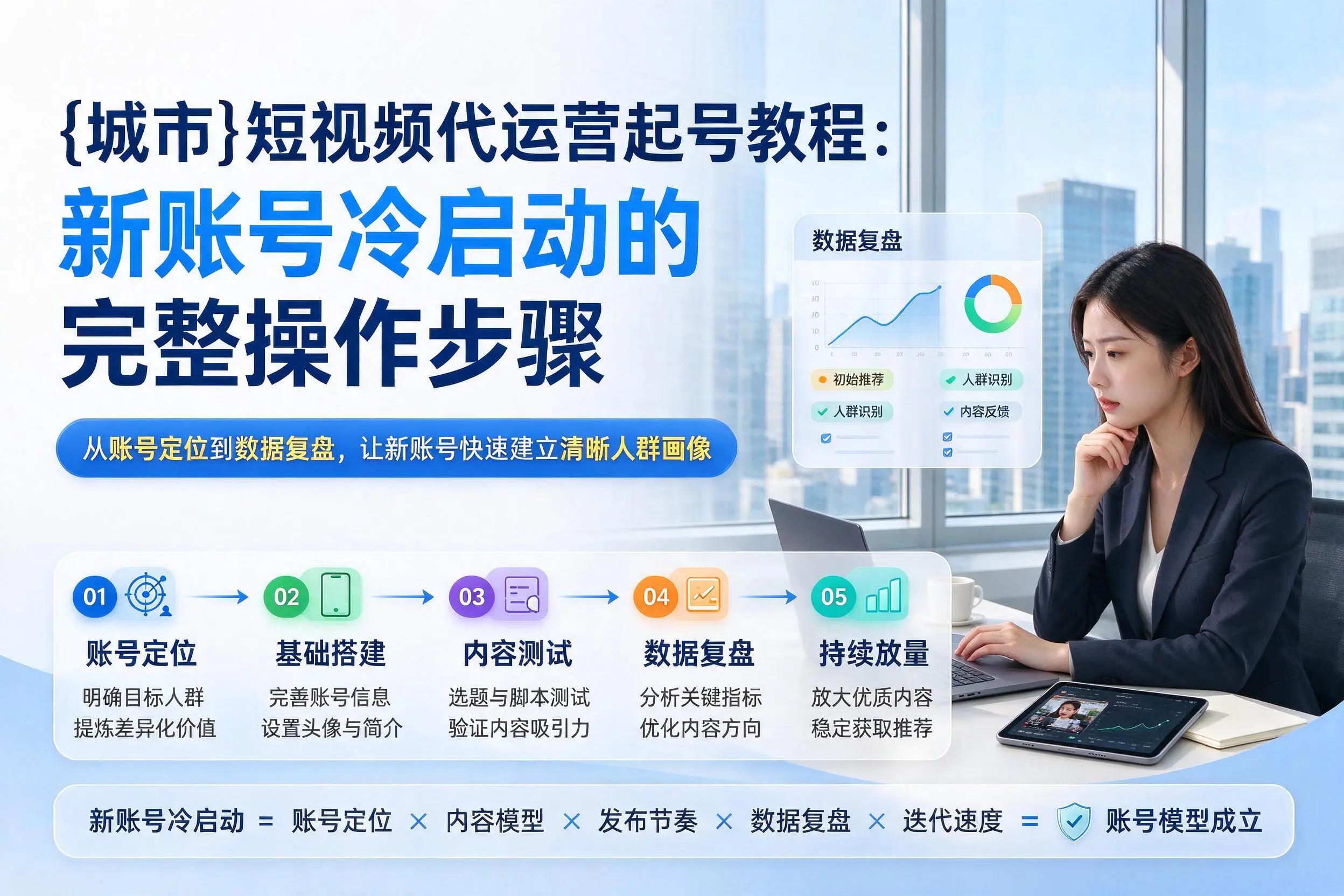 白城短视频代运营起号教程：新账号冷启动的完整操作步骤