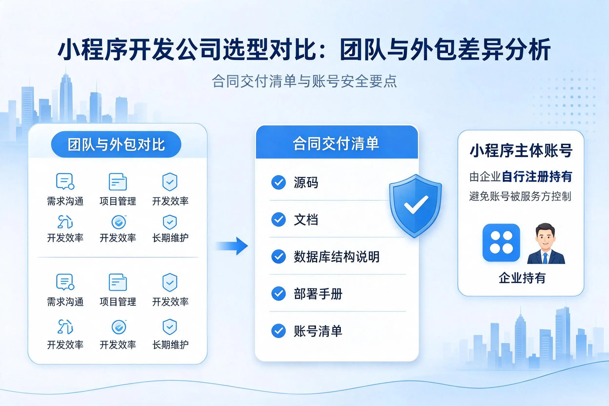白城小程序开发公司选型对比：团队与外包差异分析