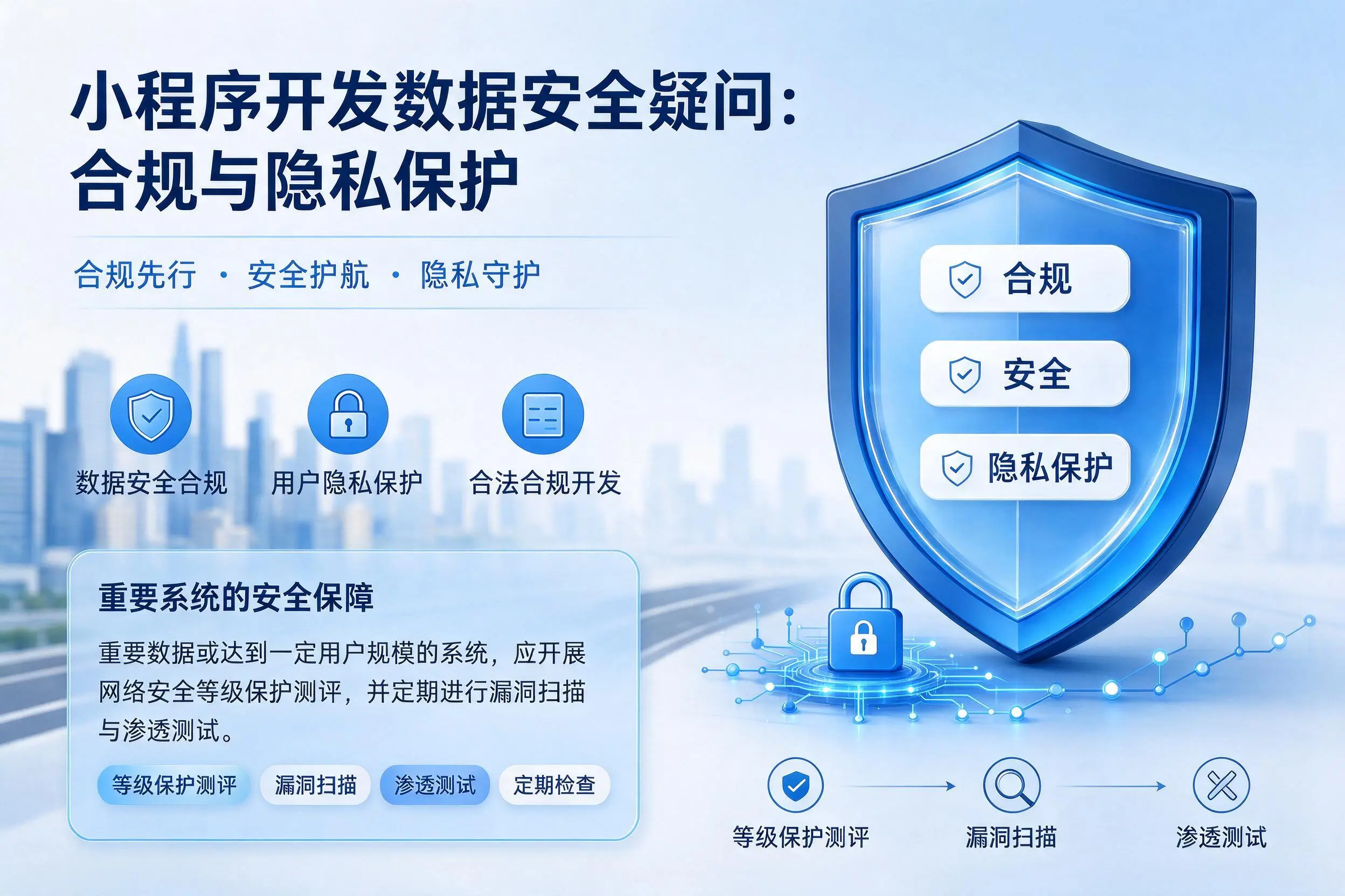 白城小程序开发数据安全疑问：合规与隐私保护