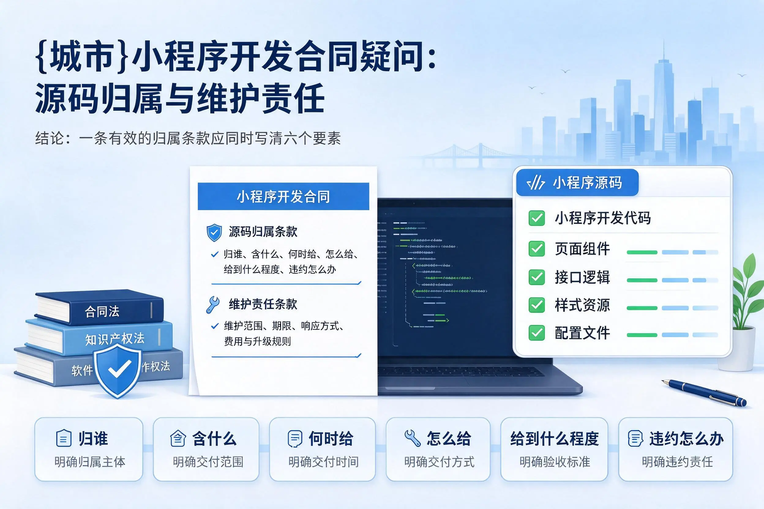 白城小程序开发合同疑问：源码归属与维护责任