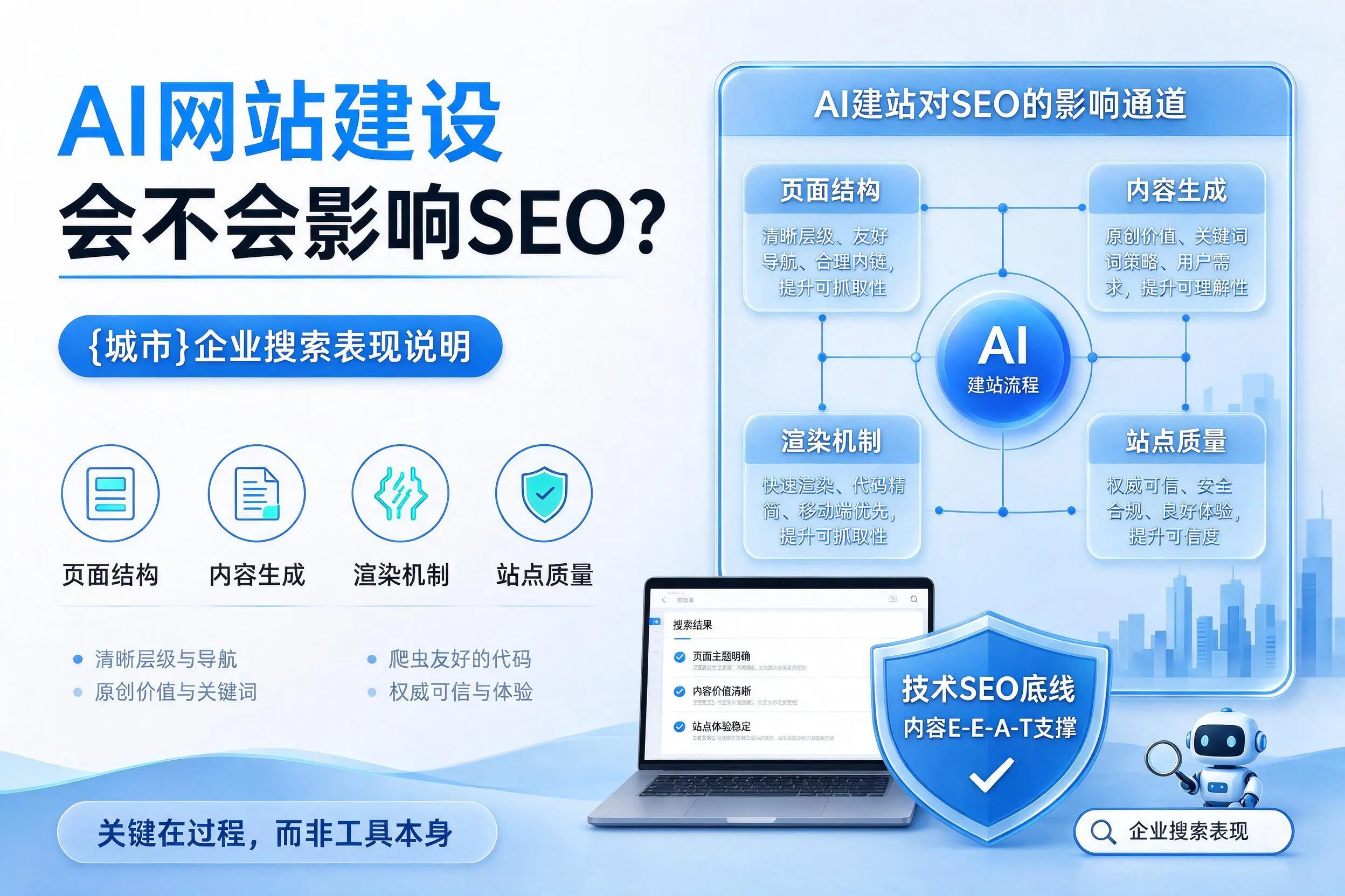 AI网站建设会不会影响SEO？白城企业搜索表现说明