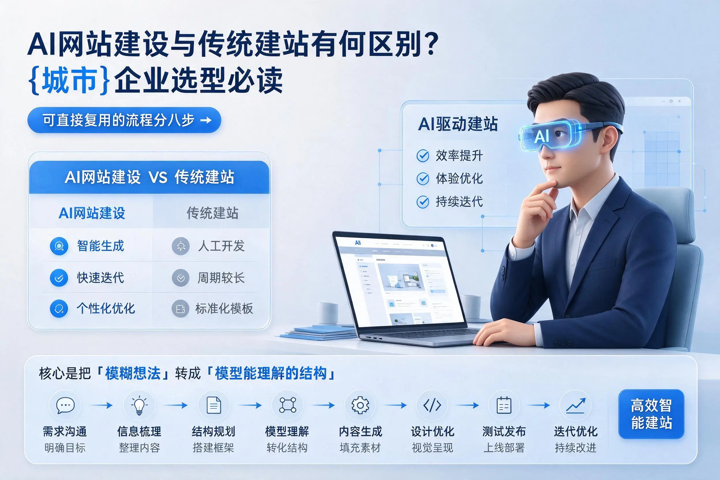 AI网站建设与传统建站有何区别？白城企业选型必读
