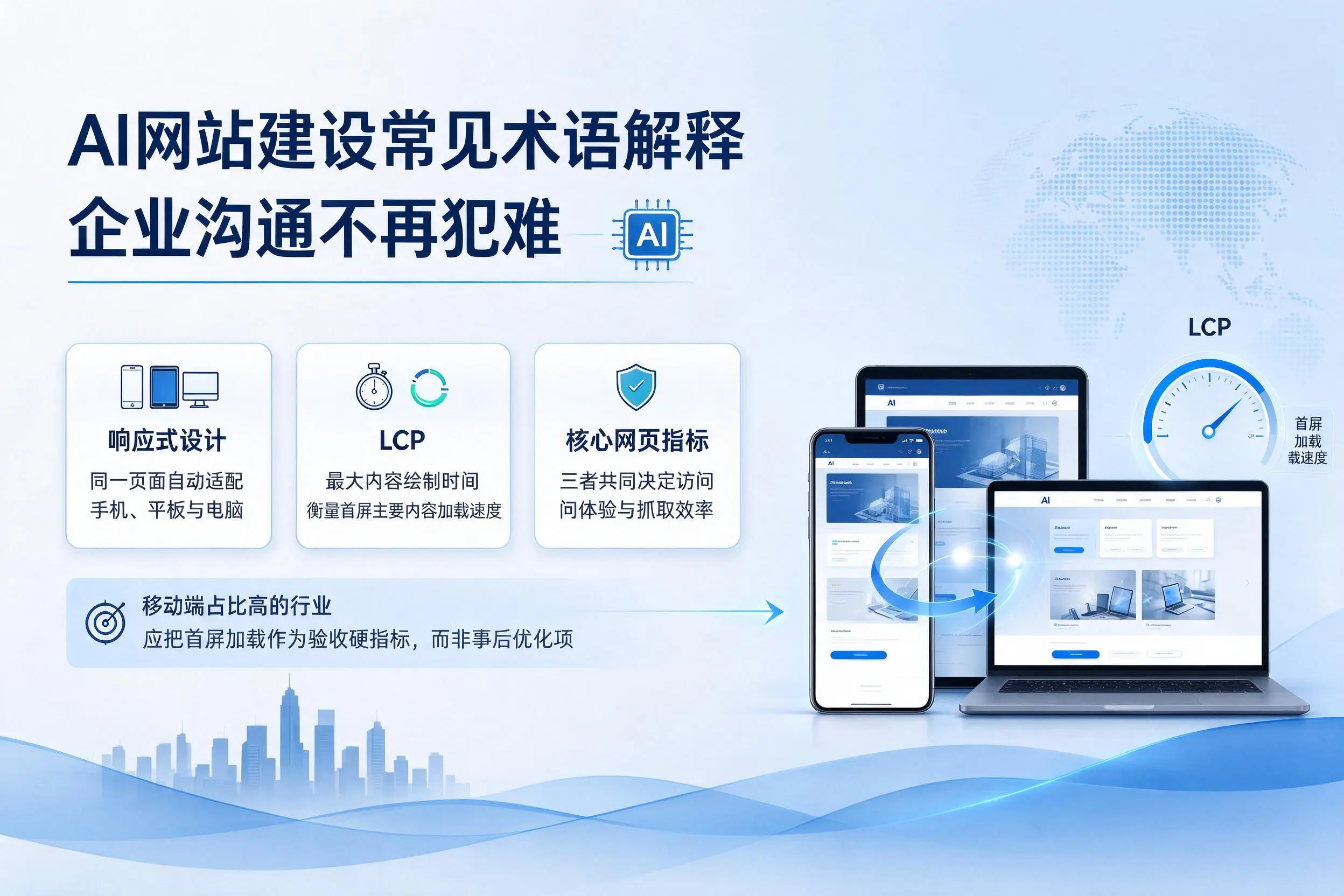 AI网站建设常见术语解释，白城企业沟通不再犯难
