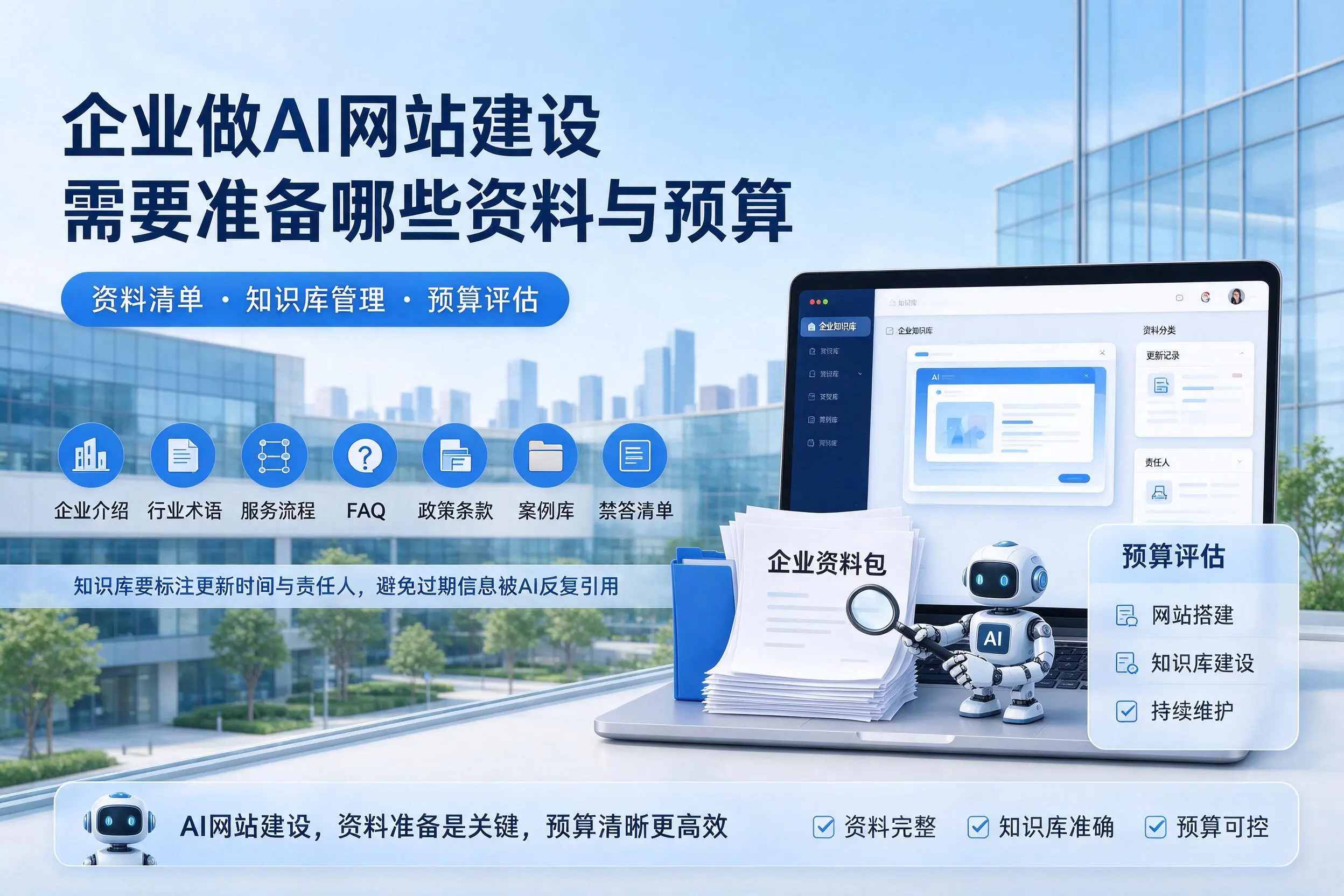 白城企业做AI网站建设需要准备哪些资料与预算